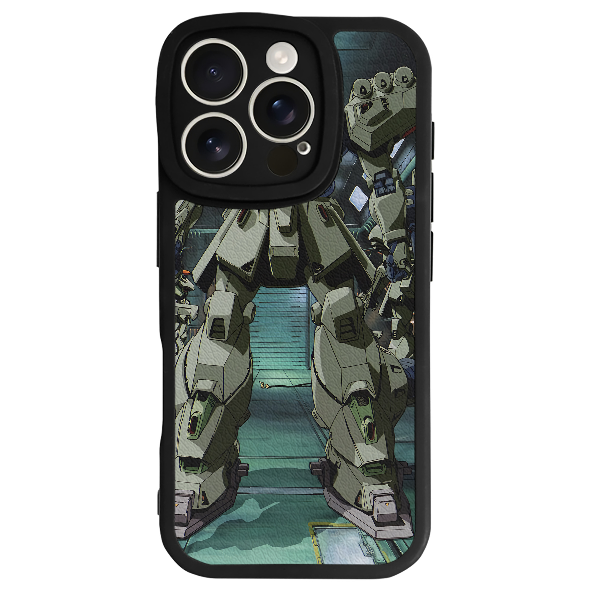 （画像用） 機動戦士ガンダム Mobile Suit Gundam 【iPhone 16シリーズ対応】シリコンスマホケース（レザー調） 材質：シリコン
